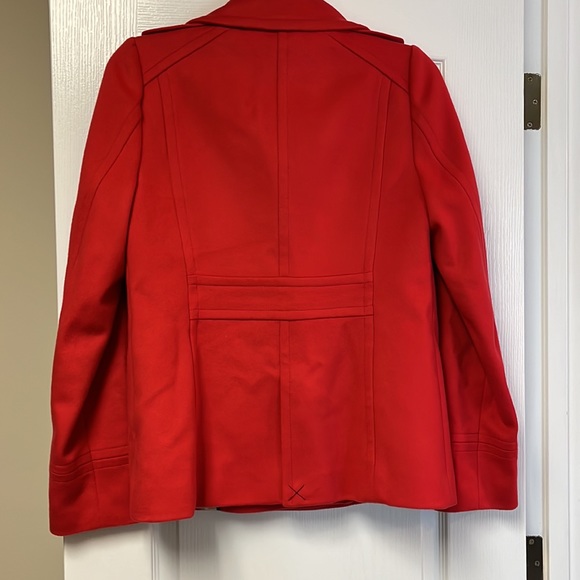 J. Crew red pea coat - Picture 4 of 10